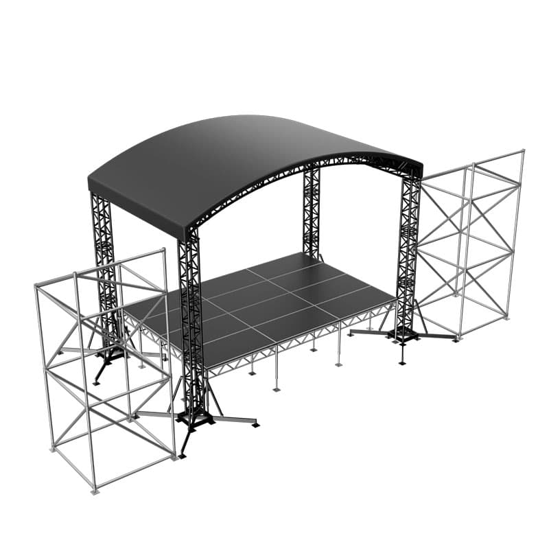 Сцена «Арочная» 6x4 м черная