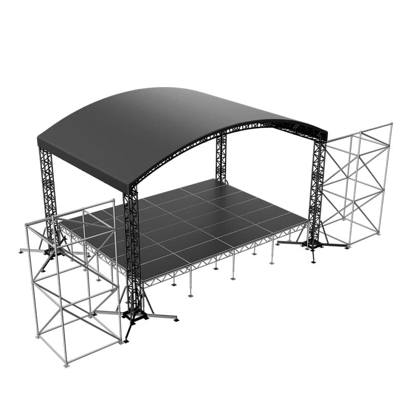 Арочная сцена 8x6 м черная
