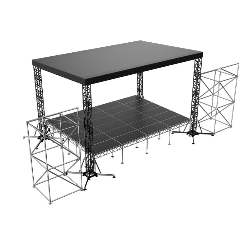 Сцена "Односкатная" 8х6 м черная