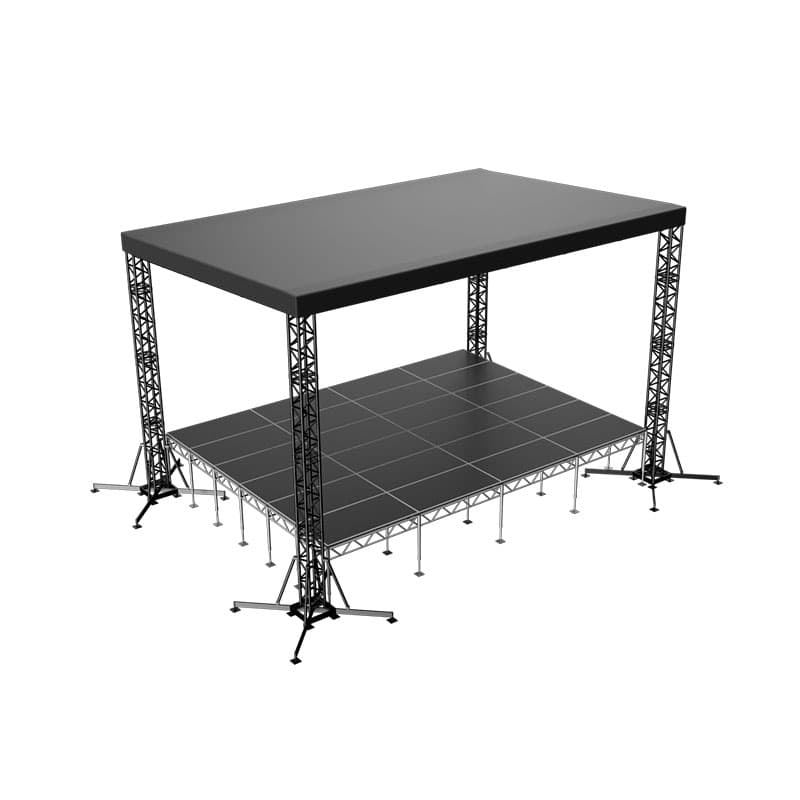 Сцена "Односкатная" 8х6 м черная